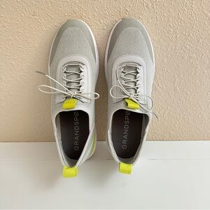 NWOT Cole Haan Grandsport Stitchlite Knit Low Top Sneakers Gray White sz 10.5B